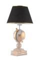 Lampa de masa, Opviq, 390FLH2248, Alb / Negru / Auriu