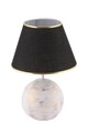 Lampa de masa, Opviq, 390FLH2252, Negru / Alb / Auriu