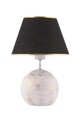 Lampa de masa, Opviq, 390FLH2252, Negru / Alb / Auriu