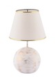 Lampa de masa, Opviq, 390FLH2253, Alb/Auriu