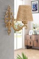 Aplica de perete, Opviq, 390FLH2338, Natural / Aur