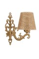 Aplica de perete, Opviq, 390FLH2338, Natural / Aur