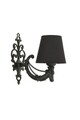 Aplica de perete, Opviq, 390FLH2340, Negru