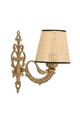 Aplica de perete, Opviq, 390FLH2356, Natural / Aur