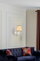 Aplica de perete, Opviq, 390FLH2357, Natural/Alb