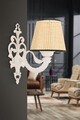 Aplica de perete, Opviq, 390FLH2357, Natural/Alb