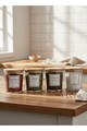 Set recipiente pentru condimente, Hermia, 409PBH1402, Capac din bambus: (4 bucăți), Transparent