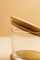 Set recipiente depozitare, Hermia, 409PBH1409, Capac din bambus: (6 bucăți), Transparent