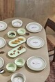 Set de mic dejun, Hermia, 430KSV4404, Platou: 22 x 11 x 3,5 cm (2 bucăți), Verde deschis