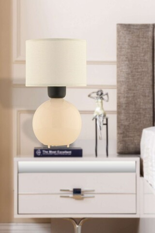 Lampa de masa, Opviq, 433NUV1521, Crem