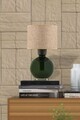 Lampa de masa, Opviq, 433NUV1522, Bej/Verde