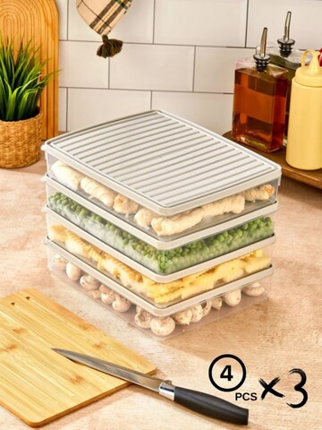 Set recipiente depozitare, Hermia, 452PTR1153, Crem