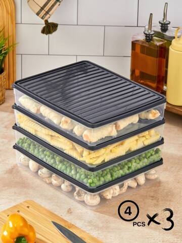 Set recipiente depozitare, Hermia, 452PTR1154, Antracit