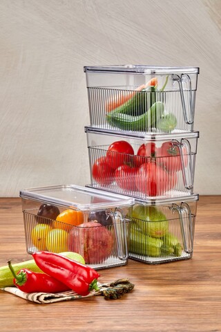 Set recipiente depozitare, Hermia, 452PTR1164, Transparent