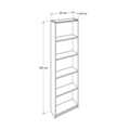 Corp biblioteca, Hanah Home, Ktp-325-Bb-1, 43x182x26 cm, Alb