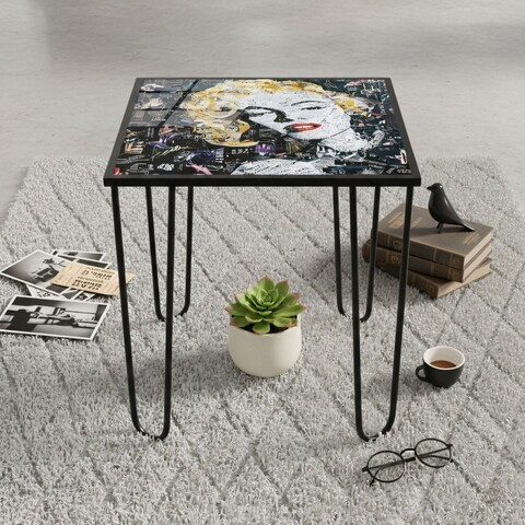 Masuta de cafea, Hanah Home, Shb-032-E, 53x55x53 cm, Multicolor