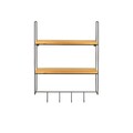 Raft de perete, Hanah Home, Cm-071-A, 58x42x15 cm, Aur / Natural