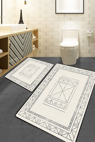 Set covorase de baie, L'essentiel Maison, Touch, Ecru