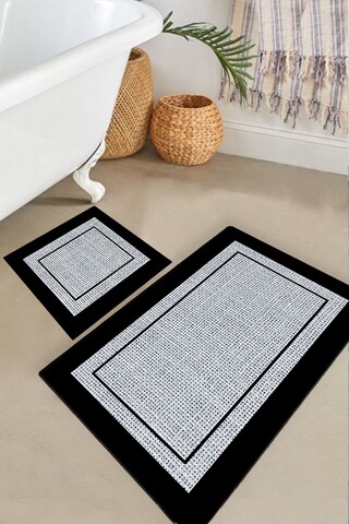 Set covorase de baie, L'essentiel Maison, Regona, Gri