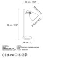 Lampa de masa, Opviq, 521SHN2253, Auriu