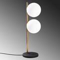Lampa de masa, Opviq, 521SHN2272, Auriu / Alb / Negru