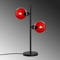 Lampa de masa, Opviq, 521SHN3664, Roșu/Negru