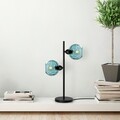Lampa de masa, Opviq, 521SHN3665, Albastru/Negru