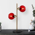Lampa de masa, Opviq, 521SHN3669, Roșu / Auriu