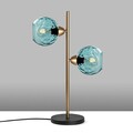 Lampa de masa, Opviq, 521SHN3670, Albastru / Auriu