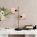 Lampa de masa, Opviq, 521SHN3671, Roz/Auriu