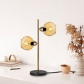 Lampa de masa, Opviq, 521SHN3672, Galben / Aur