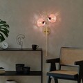 Aplica de perete, Opviq, 521SHN3707, Roz/Auriu