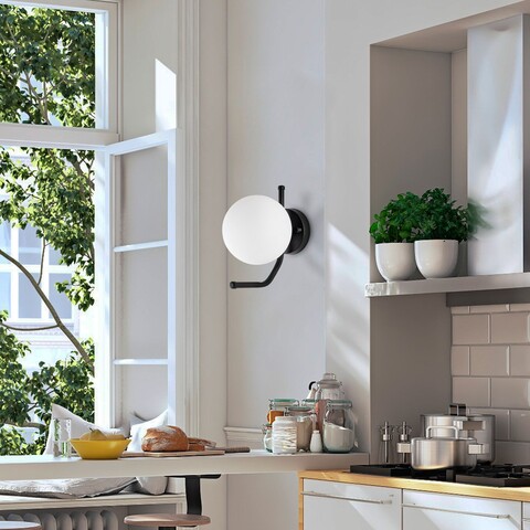 Aplica de perete, Opviq, 521SHN3711, Negru