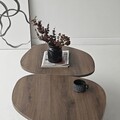 Masuta de cafea, Hanah Home, Stones, 125x38x60 cm, Maro