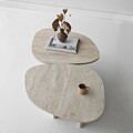 Masuta de cafea, Hanah Home, Stones, 125x38x60 cm, Travertin