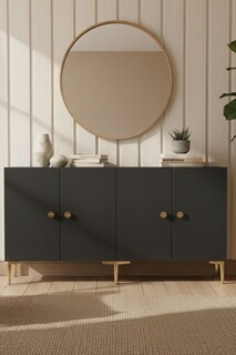 150x75x32 cm, Antracit;Auriu