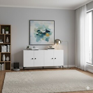 150x75x32 cm, Alb