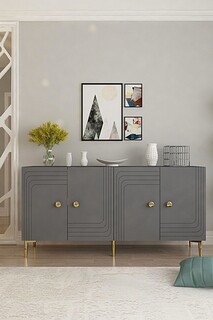 150x75x32 cm, Antracit;Auriu