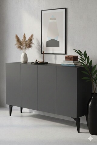 Consola, Hanah Home, Lipa 120, 120x79x32 cm, Antracit