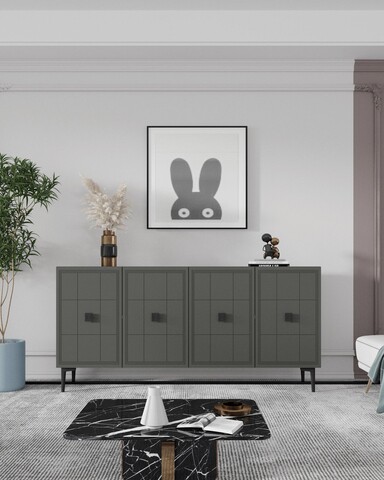 Consola, Hanah Home, Yuka 120, 120x75x32 cm, Antracit