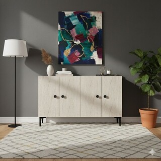 120x75x32 cm, Alb;Travertin