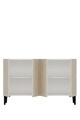 Consola, Hanah Home, Zeynep 120, 120x79x32 cm, Alb / Travertin