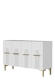 Consola, Hanah Home, Ida 120, 120x79x32 cm, Alb/Auriu