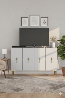 120x79x32 cm, Alb;Auriu