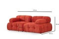 Canapea 2 locuri, Atelier del Sofa, 560ARE1824, Rosu