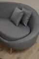 Canapea 3 locuri, Atelier del Sofa, 560ARE1827, Gri inchis
