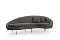 Canapea 3 locuri, Atelier del Sofa, 560ARE1827, Gri inchis