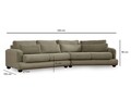 Canapea cu 4 locuri, Atelier del Sofa, 560ARE1833, Verde