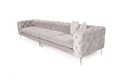Canapea cu 4 locuri, Atelier del Sofa, 560ARE1913, Gri deschis