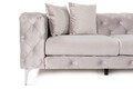 Canapea cu 4 locuri, Atelier del Sofa, 560ARE1913, Gri deschis